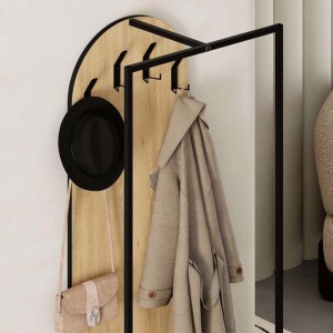 Έπιπλο εισόδου Archy Megapap χρώμα sapphire oak 53x31,7x180εκ. - Image 4