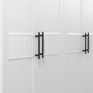 Ντουλάπα ρούχων Jenna Megapap εξάφυλλη με συρτάρια χρώμα λευκό 210x50x182εκ. - Image 6