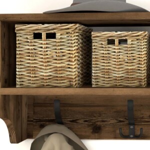 Κρεμάστρα τοίχου Ottila Megapap χρώμα καπνιστή καρυδιά 120x22x37εκ. - Image 4