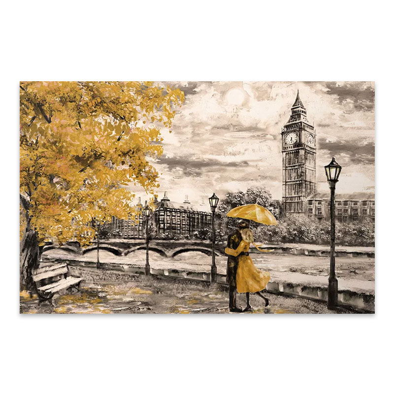 Πίνακας σε καμβά "Big Ben And Yellow Leaves" Megapap ψηφιακής εκτύπωσης 125x80x3εκ. Πίνακας σε καμβά "Big Ben And Yellow Leaves" Megapap ψηφιακής εκτύπωσης 125x80x3εκ.