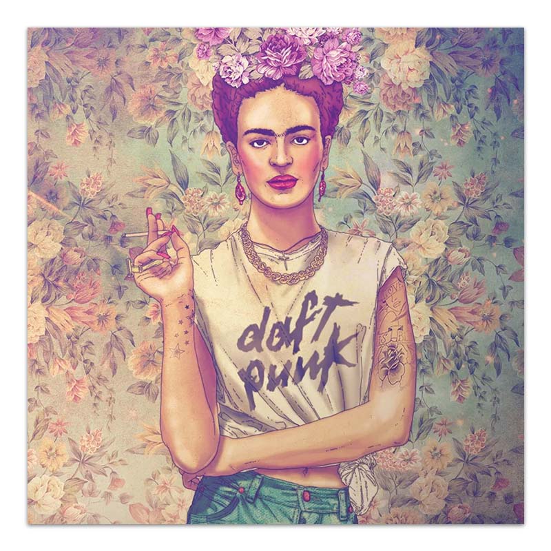Πίνακας σε καμβά "Frida Punk" Megapap ψηφιακής εκτύπωσης 60x60x3εκ. Πίνακας σε καμβά "Frida Punk" Megapap ψηφιακής εκτύπωσης 60x60x3εκ.