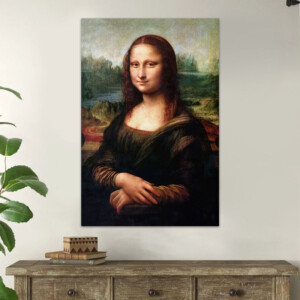 Πίνακας σε καμβά "Mona Lisa" Megapap ψηφιακής εκτύπωσης 70x100x3εκ. - Image 2