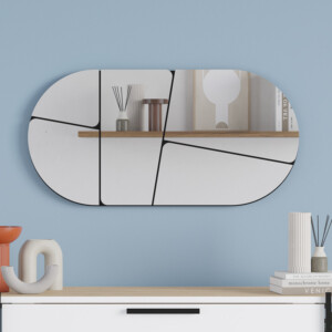 Καθρέπτης τοίχου Otis Megapap χρώμα μαύρο 80x2,2x40εκ. - Image 3