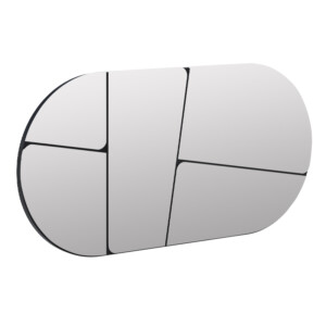 Καθρέπτης τοίχου Otis Megapap χρώμα μαύρο 80x2,2x40εκ. - Image 4