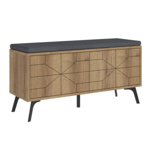 Παπουτσοθήκη Dune Megapap χρώμα ανοιχτό καρυδί 107x35x55εκ. - Image 5