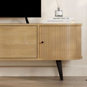 Έπιπλο τηλεόρασης Gentle Megapap χρώμα sapphire oak 180x40x52εκ. - Image 4