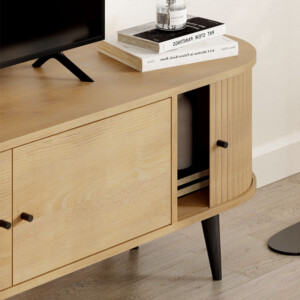 Έπιπλο τηλεόρασης Gentle Megapap χρώμα sapphire oak 180x40x52εκ. - Image 5