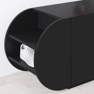 Παπουτσοθήκη Pozy Megapap χρώμα black bute 110x40,4x50εκ. - Image 4