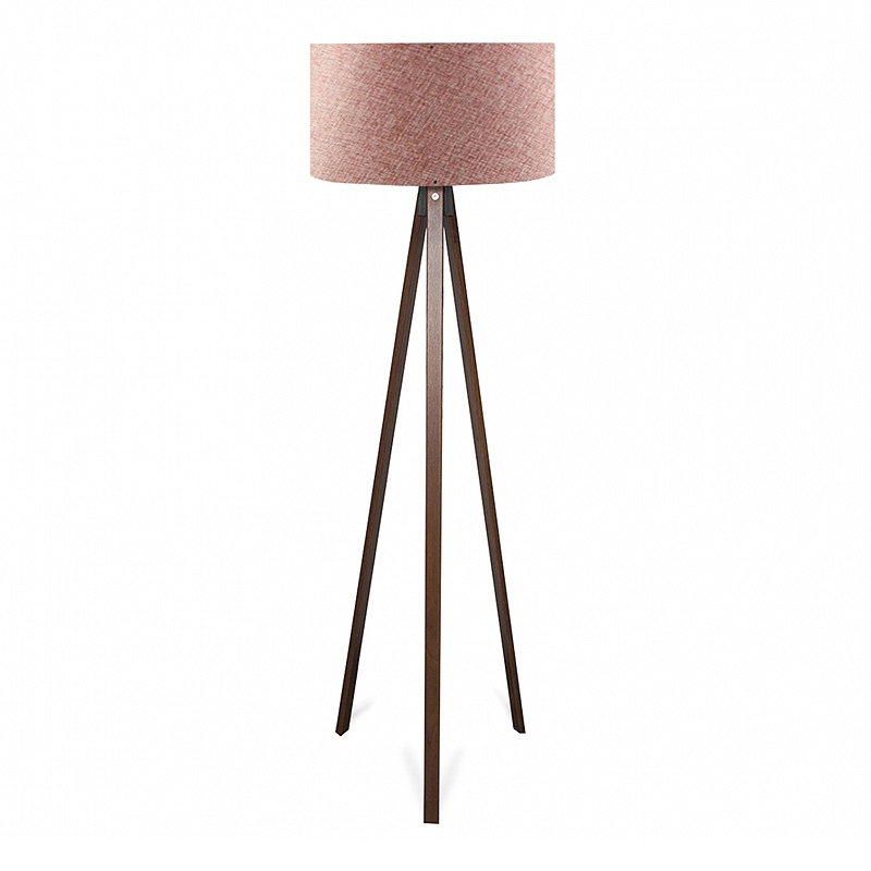 Φωτιστικό δαπέδου Rosling Megapap Mdf/ύφασμα Pvc χρώμα καρυδί - dusty rose 38x38x140εκ. Φωτιστικό δαπέδου Rosling Megapap Mdf/ύφασμα Pvc χρώμα καρυδί - dusty rose 38x38x140εκ.