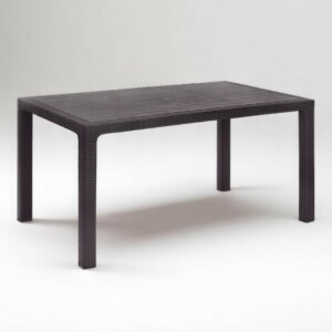 Τραπέζι πολυπροπυλενίου Kalan Megapap χρώμα καφέ 150x90x75εκ. - Image 2