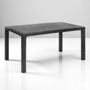 Τραπέζι πολυπροπυλενίου Kalan Megapap χρώμα ανθρακί 150x90x75εκ. - Image 2