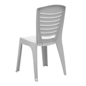 Καρέκλα πολυπροπυλενίου Tabia Megapap χρώμα λευκό 47x49x86εκ. - Image 3