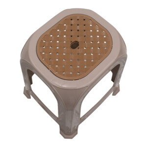 Σκαμπώ πολυπροπυλενίου στοιβαζόμενο Desia Megapap χρώμα μπεζ 35x35x45εκ. - Image 3