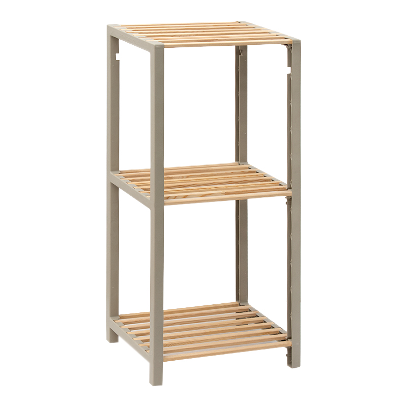 Ραφιέρα δαπέδου - Κομοδίνο ξύλινο - πλαστικό χρώμα φυσικό - μπεζ 37x29x79εκ. Ραφιέρα δαπέδου - Κομοδίνο ξύλινο - πλαστικό χρώμα φυσικό - μπεζ 37x29x79εκ.