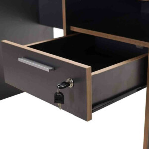 Γραφείο εργασίας Concept Megapap χρώμα ανθρακί 120x60x75εκ. - Image 6