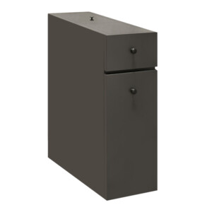 Ντουλάπι μπάνιου Calencia Megapap χρώμα ανθρακί 20x60x55εκ. - Image 3