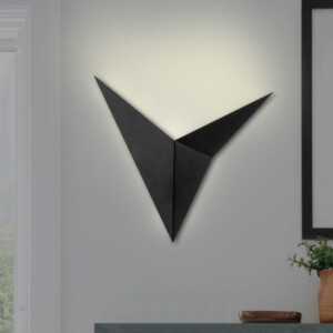 Απλίκα τοίχου Bird Megapap μεταλλική χρώμα μαύρο 34x5x34εκ. - Image 2