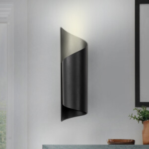 Απλίκα τοίχου Sivani Megapap E27 μεταλλική χρώμα μαύρο Φ10x35εκ. - Image 2