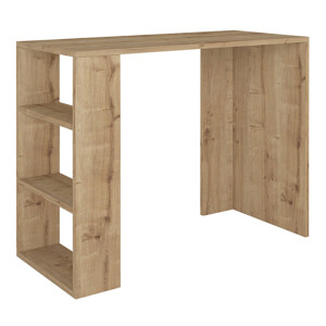 Γραφείο εργασίας Netenia Megapap χρώμα sapphire oak 90x40x74εκ. - Image 4