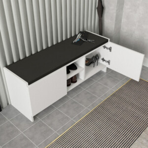 Παπουτσοθήκη Verly Megapap χρώμα λευκό 110x33,2x43εκ. - Image 4