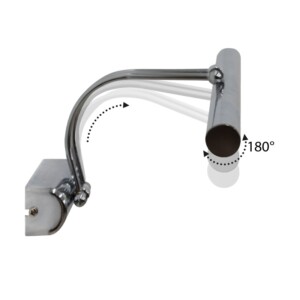 Απλίκα καθρέπτη μπάνιου LED Strop Megapap μεταλλική χρώμα χρωμίου 35εκ. - Image 3