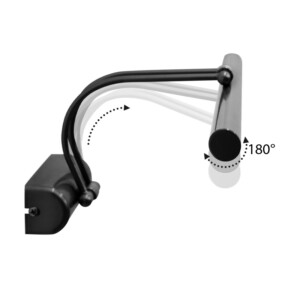 Απλίκα καθρέπτη μπάνιου LED Strop Megapap μεταλλική χρώμα μαύρο 35εκ. - Image 3