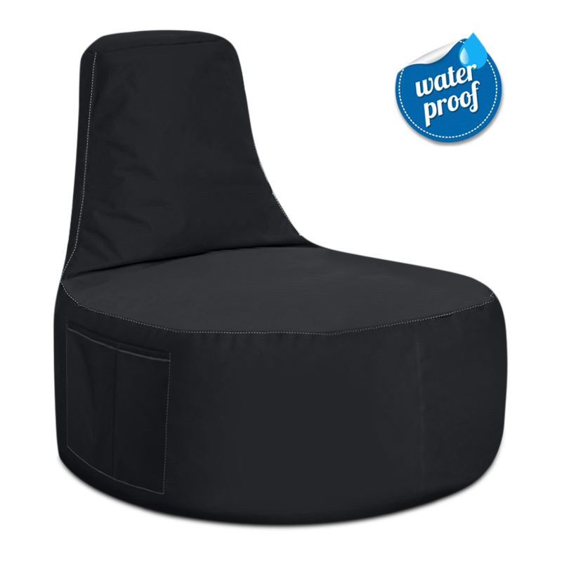 Πουφ Eva Megapap 100% αδιάβροχο χρώμα μαύρο Πουφ Eva Megapap 100% αδιάβροχο χρώμα μαύρο