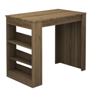 Τραπέζι μπαρ Deep Megapap χρώμα καρυδί 120x50x100εκ. - Image 3