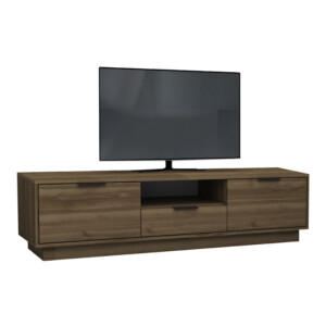 Έπιπλο τηλεόρασης Mensa Megapap χρώμα καρυδί 180x35x43cm. - Image 3