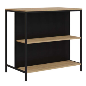 Τραπέζι μπαρ Detroit Megapap χρώμα sapphire oak - silky black 100x60x95εκ. - Image 5