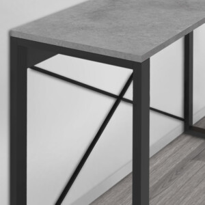 Κονσόλα Archie Megapap χρώμα γκρι ρετρό - μαύρο 110x35x75εκ. - Image 3