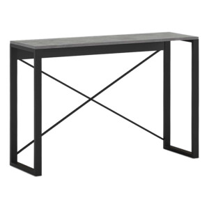 Κονσόλα Archie Megapap χρώμα γκρι ρετρό - μαύρο 110x35x75εκ. - Image 4