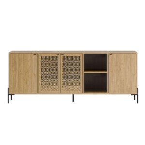 Μπουφές Naive Megapap χρώμα sapphire oak 204x40x80εκ. - Image 2