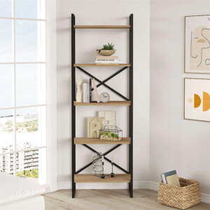 Βιβλιοθήκη Dusan Megapap χρώμα sepet oak 58x30x175εκ. - Image 2