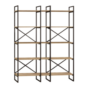 Βιβλιοθήκη Dusan Megapap χρώμα sepet oak 143,5x30x175εκ. - Image 3