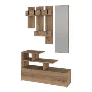 Έπιπλο εισόδου Vesty Megapap χρώμα ανοιχτό καρυδί 100x30x61εκ. - Image 5