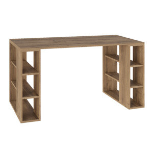 Γραφείο εργασίας Colmar Megapap χρώμα ανοιχτό καρυδί 140x60x75εκ - Image 4