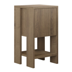 Κομοδίνο Ema Megapap χρώμα ανοιχτό καρυδί 30x30x55εκ. - Image 5