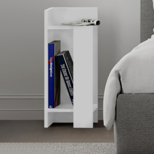 Κομοδίνο Elos Megapap σετ 2 τεμαχίων χρώμα λευκό 25x27x60εκ. - Image 3