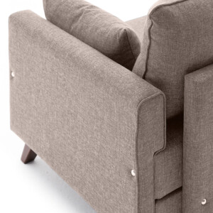 Πολυθρόνα Bella Megapap υφασμάτινη χρώμα κρεμ 82x81x85εκ. - Image 4