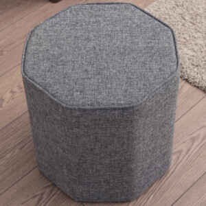 Σκαμπώ Hexa Megapap υφασμάτινο χρώμα γκρι 40x40x42εκ. - Image 3