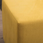 Σκαμπώ Daisy Megapap υφασμάτινο χρώμα κίτρινο 40x40x40εκ. - Image 3