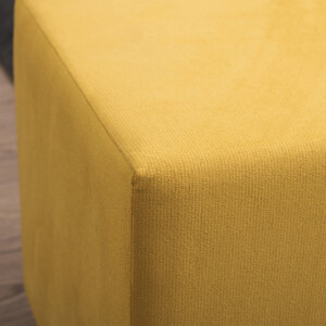 Σκαμπώ Daisy Megapap υφασμάτινο χρώμα κίτρινο 40x40x40εκ. - Image 3