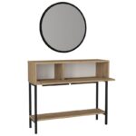 Κονσόλα με καθρέπτη Suzy Megapap χρώμα sepet oak 90x29,6x76εκ. - Image 7