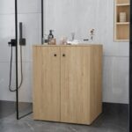 Έπιπλο πλυντηρίου Gray Megapap χρώμα sapphire oak 70x66x90εκ. - Image 2