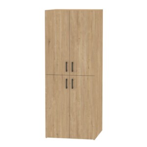 Ντουλάπα μπάνιου - Έπιπλο πλυντηρίου Millay Megapap χρώμα sapphire oak 70x70x180εκ. - Image 4