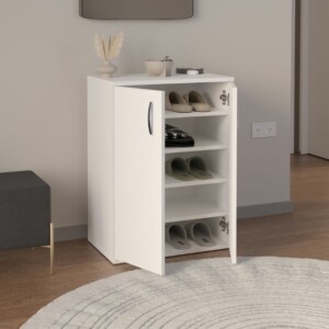 Παπουτσοθήκη - Ντουλάπι Manolo Megapap χρώμα λευκό 60x38x81,4εκ. - Image 3