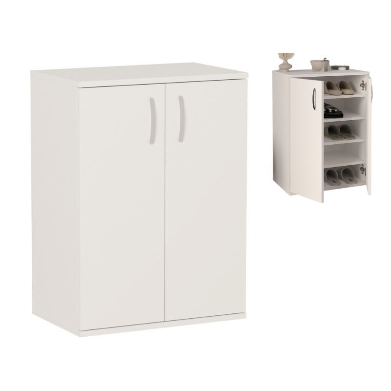 Παπουτσοθήκη - Ντουλάπι Manolo Megapap χρώμα λευκό 60x38x81 Παπουτσοθήκη - Ντουλάπι Manolo Megapap χρώμα λευκό 60x38x81