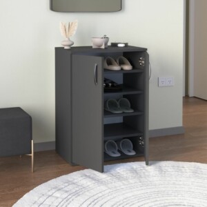 Παπουτσοθήκη - Ντουλάπι Manolo Megapap χρώμα ανθρακί 60x38x81,4εκ. - Image 3