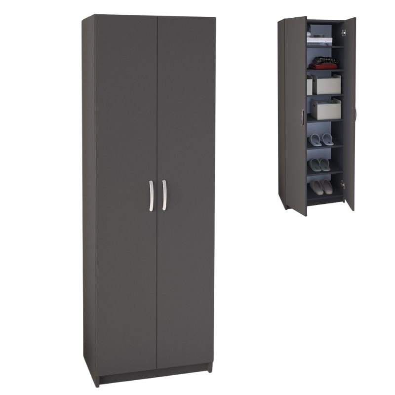 Παπουτσοθήκη Renso Megapap δίφυλλη χρώμα ανθρακί 59 Παπουτσοθήκη Renso Megapap δίφυλλη χρώμα ανθρακί 59